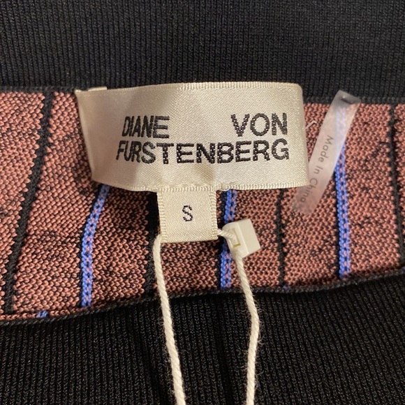 Diane Von Furstenberg Susan Skirt Pleated Jacquard-Knit Skirt Size Small NEW - Picture 10 of 14